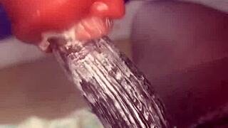 huge bbc guy creams oiled throat toy in dorm sneak