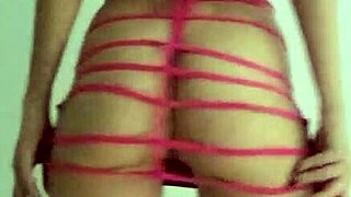 wanna see me tease as a slut in this bright pink dress? curvy wife strips spanks and shakes narrow ass for you