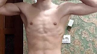 Skinny Flex Boy's Underwear Tease?