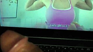 masturbating housewife takes trainer cock on birthday cake