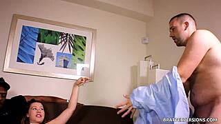 Hotwife Gulps BBC Makes Cuck Suck Black Dildo Too