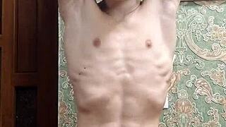 Skinny Flex Boy's Underwear Tease?