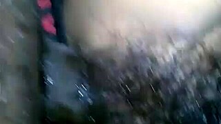 hairy pussy takes black cock load
