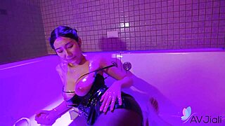chinese li er big tits oiled fucked hard jacuzzi bent over doggystyle cowgirl