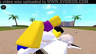 loona BENDS OVER for NOOB's DOGGYSTYLE assfucking in roblox