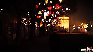 Santa DOGGYSTYLES pretty redhead teen tight pussy Xmas swallow!