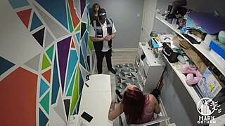 sophie foxx shoplifts then slut roleplay with pov cum