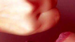 Korean babe deepthroats monster cock up close instructions
