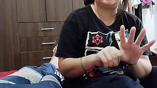 omg tu hermanastra's fat latina ass swallows my cock in magic trick pov