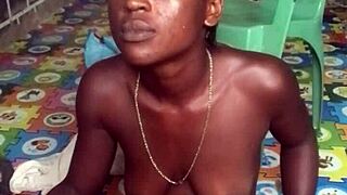 crazybitch twerks naked then rams dildo ass pussy wild