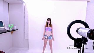 Sexy Brunette Model Fucked Hard During Sofa Casting Interview