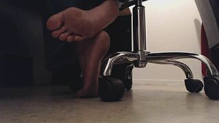 Wow! Sneaky Foot Boy Spies Crunching Dirty Toes!