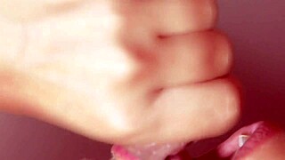 Korean babe deepthroats monster cock up close instructions