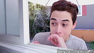 Damn! Curvy Milf Sybil Stallone Bent Over Banging Big Cock Stepson Doggystyle!