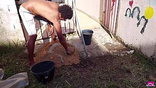 i pay handyman with my tight ass creampie and wild squirt