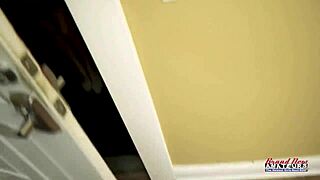 skinny blonde mya fingers shaved pussy during hot footjob on cock 😘👣