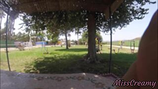 flashing stepdad's cock naked public park groped by strangers