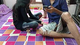 Indian sexy girl roleplays dirty with bbc neighbor boy on ranch