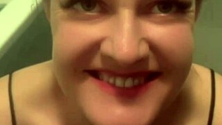 😈 Horny milf swettysvett deepthroats after workout, bathroom creampie cumshot incoming! 💦