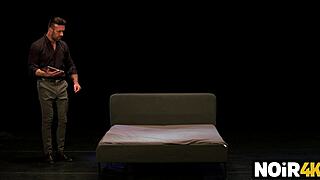 Noir4k spots her beautiful boobs and strips off her dress right away