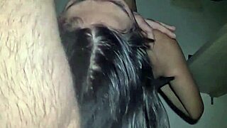 petite blue eyed brunette teen gags on monster cock deepthroat facefuck rough pov