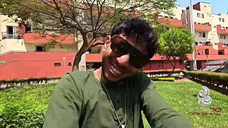 desperate big ass latina shakes cheeks for mini trainer's small cock ride