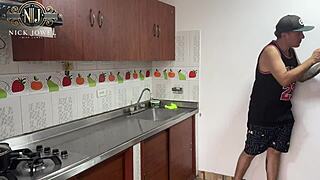 Petite Stepsister Fucked Hard In Kitchen Quickie Ride