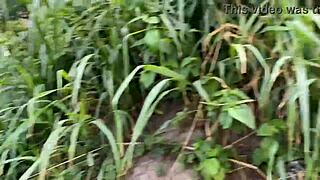 outdoor rough fuck with my sexy asian girlfriend's monster cock friend i squirt hard uh