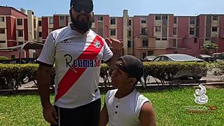 desperate big ass latina shakes cheeks for mini trainer's small cock ride