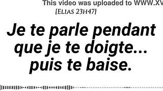 my voice fingers hips tease you asleep then hard instructions wake you