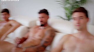 Double Penetration Fills Silvia's Tight Pussy and Ass in Wild Gangbang