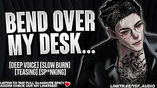 professor spanks your ass raw while you moan under his thick cock control