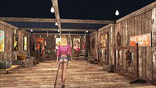 Cute brunette teen slut teases in Fallout 4 fashion 😏🔥👗