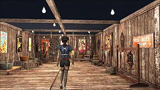 Cute brunette teen slut teases in Fallout 4 fashion 😏🔥👗