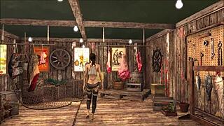 Cute brunette teen slut teases in Fallout 4 fashion 😏🔥👗