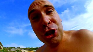 Blonde With Big Tits Takes Monster Cock Anal On Public Beach!