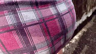 Chubby Latina Fucks Bareback In Public Street