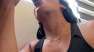 i love slurping on this bbc while my man films our outdoor fun