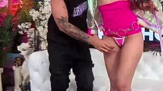 stunning petite sage hunter begs for nade's nasty deepthroat rough fuck and cumshot