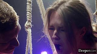 Vixenplus Ashley Lane's Rough Anal Rope Bondage with Squirting Orgasms