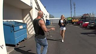 gave him sloppy blowjob now he fingers and fucks my shaved pussy