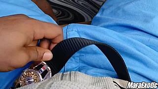 Stepmom slurps big cock sloppy deepthroat swallows hot cum pov