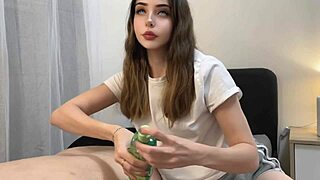 Employee's girlfriend massages me, we fuck while he's at work