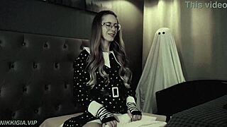 Halloween Wednesday rides dick with amazing juicy sounds