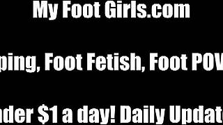 Her feet dangle so temptingly i can't resist