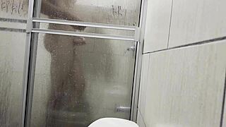 they spy me masturbating with cousin's panties in the bathroom...