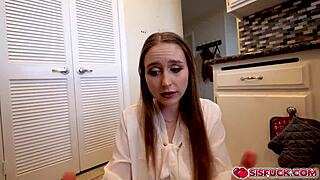 Laney Grey Tittyfucks Stepbro Brad Newman's Monster Cock!