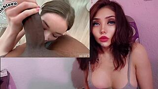 Inocente latina chupando polla gigante halloween pov