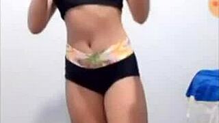 Sexy Beautiful Teen Girl Dances Cutely