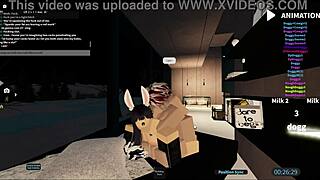gangbang slut pounded bent over cowgystyle doggystyle in roblox condo
